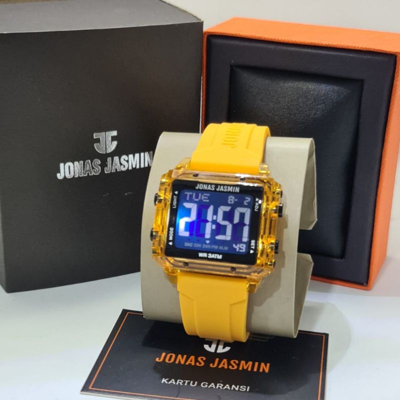 Jam Tangan Wanita Fashion Digital Jonas Jasmin 5315 Rubber Original