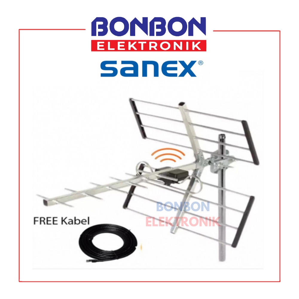 Sanex Antena Digital Luar / Outdoor SN-889 DG DVB-T2 / SN 889DG / SN889DG FREE KABEL