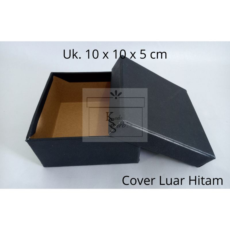 

GROSIR Hardbox Uk 10 x 10 x 5 cm cover luar hitam | kotak kado | hampers | giftbox l Rigid box l kotak keras l kotak tebal