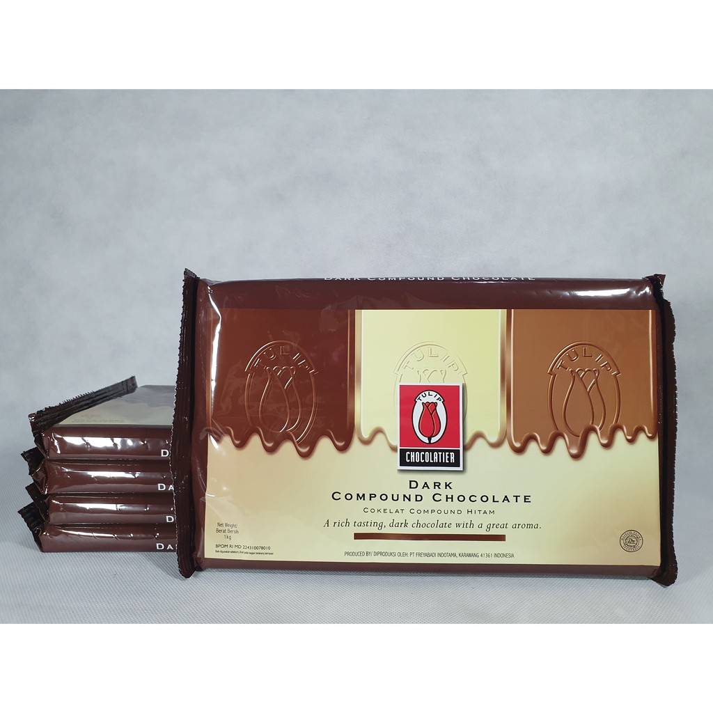 

TULIP Dark Chocolate Compound - Coklat Dark Compound 1 kg