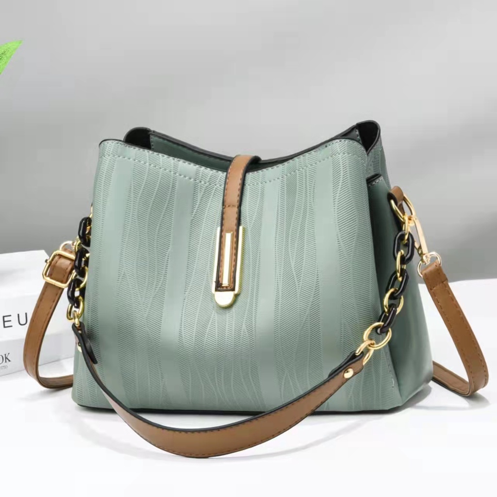 9160 TAS WANITA IMPORT SLEMPANG HANDBAG [1KG 2PC] PERFECT CORNER