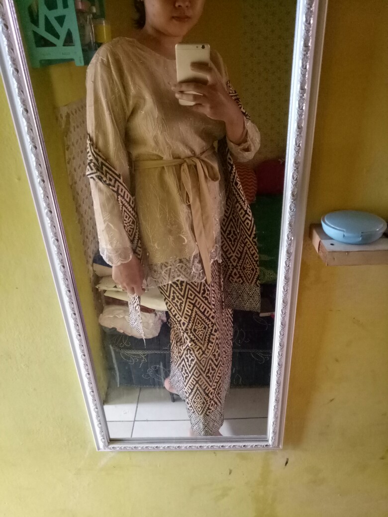 [new Arival] Set Mika Brown - Batik Couple Alita Ruffle Batik Couple Ori Ndoro Jowi Dnt Garansi Term