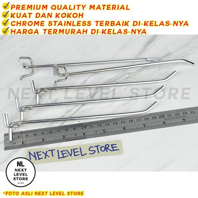 Triangle Hook Ram Tripod 20 CM Display Besi Stainless TEBAL 4.8mm 5mm