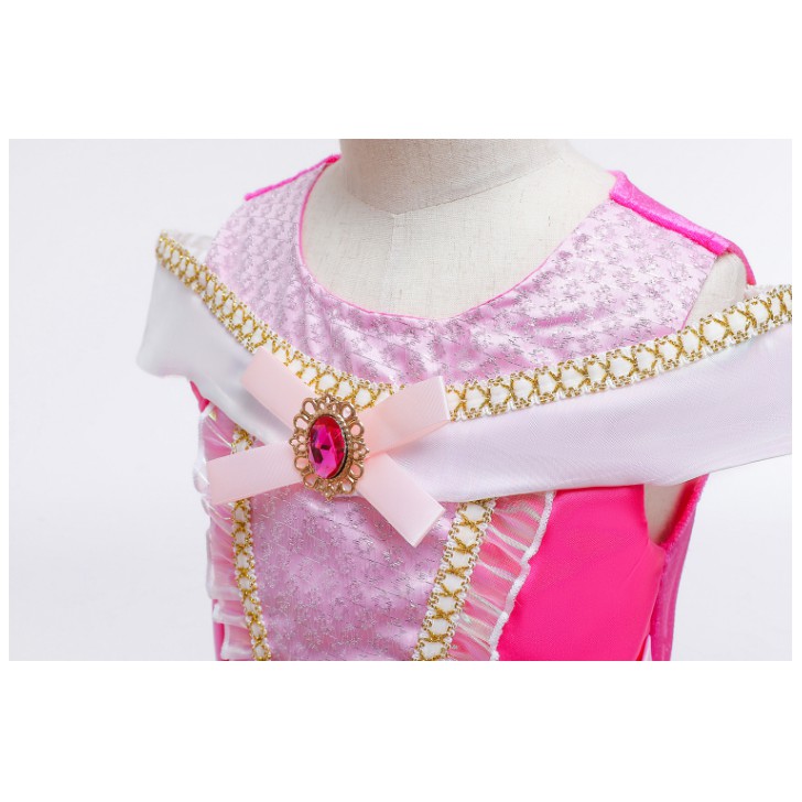 [MAMASILO] Dress princess anak pink/kostum anak princess warna merah muda