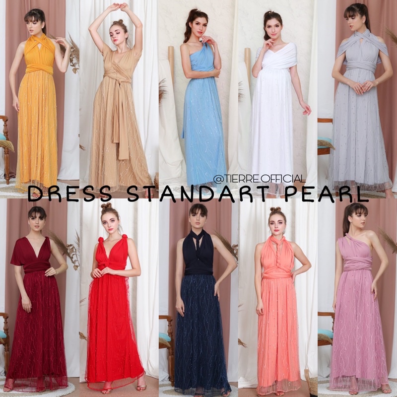multiway dress pearly | dress bridesmaid | dress pesta | garden party