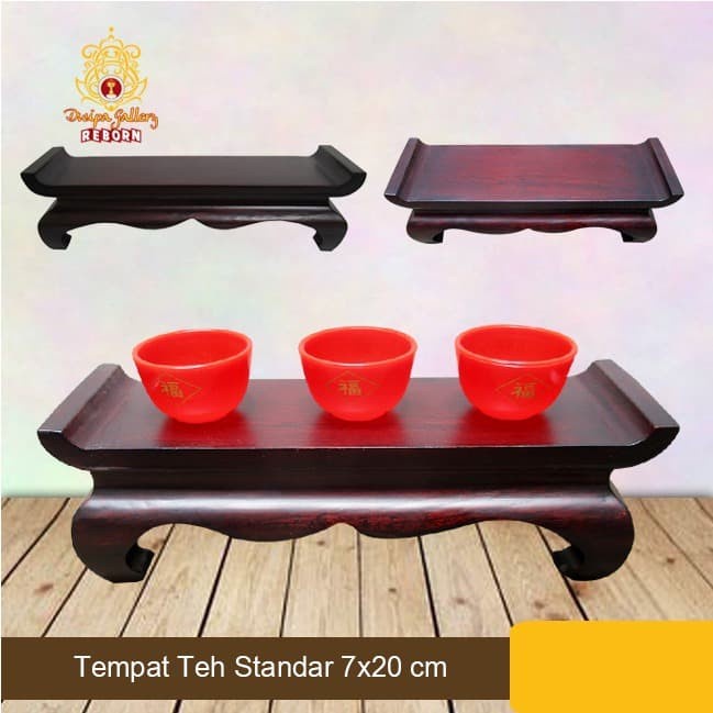 Tempat Cangkir/gelas Kayu Teh standar 7x20 cm