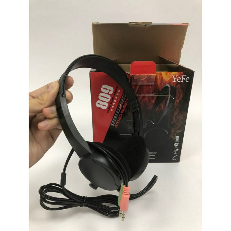 Headset Yefe 809 Stereo Music PC Notebook 3.5mm Headphone
