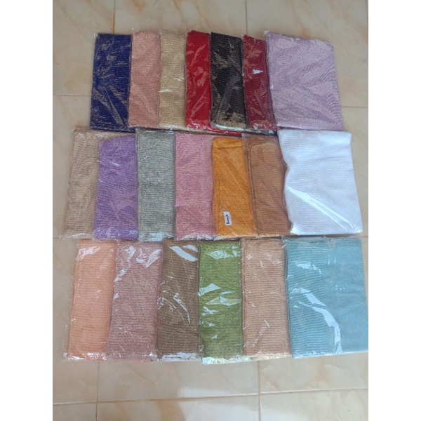 (COD) Hijab rajut tebal asli bukan perak by Alma collection