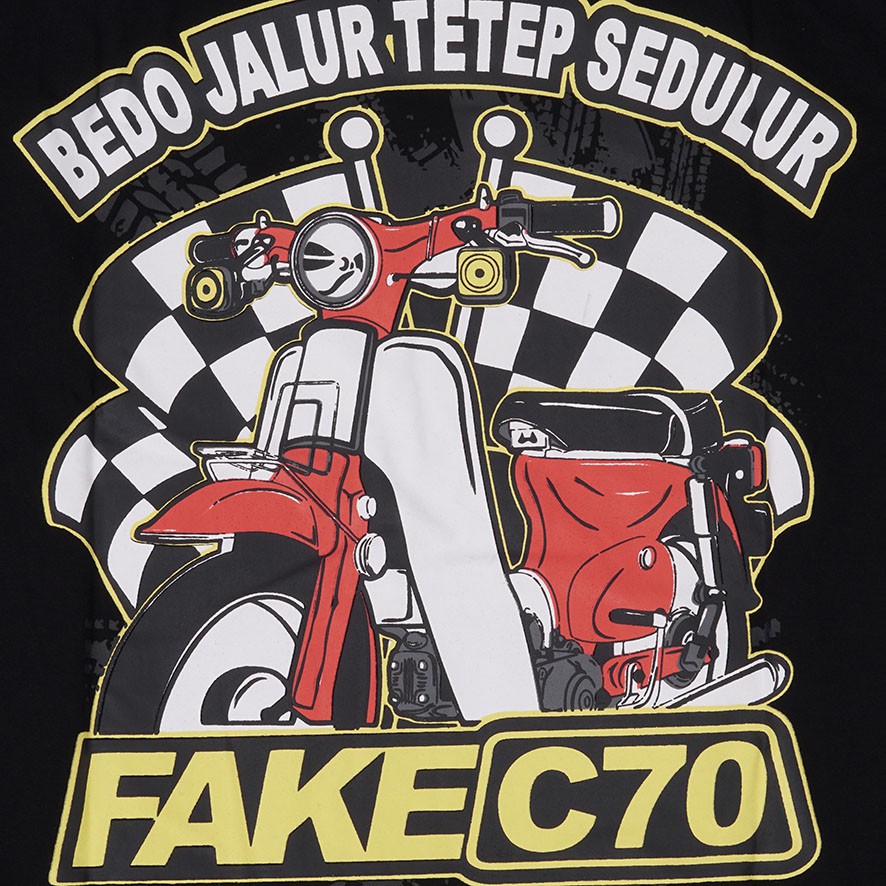 Kaos C70 Kaos Honda Baju Motor Kaos Fake C70 Kaos C70 Bebek Jahat Kaos Motor Clasik C70 Shopee Indonesia