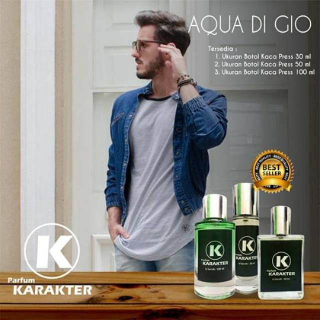 TERLARISS!!! BEST SELLER !!! PARFUM COWOK / PARFUM KARAKTER AROMA AQUA DI GIO 50ML - ORIGINAL BIBIT