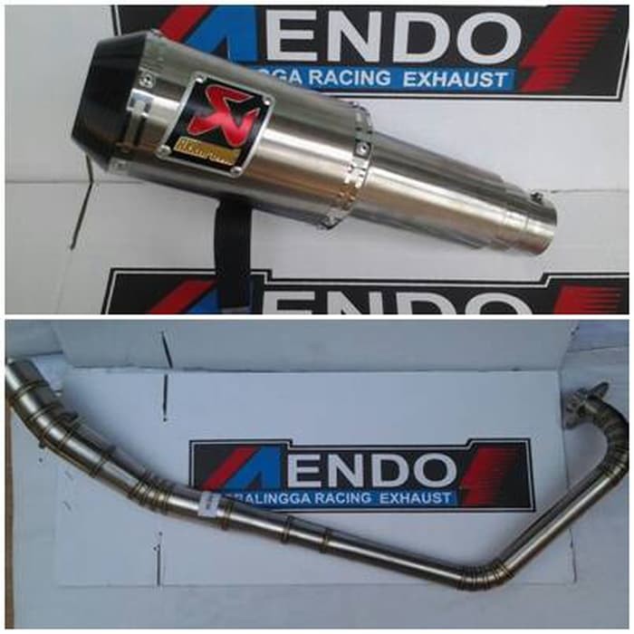 knalpot racing akrapovic gp m1 fullsystem yamaha XABRE leher cacing