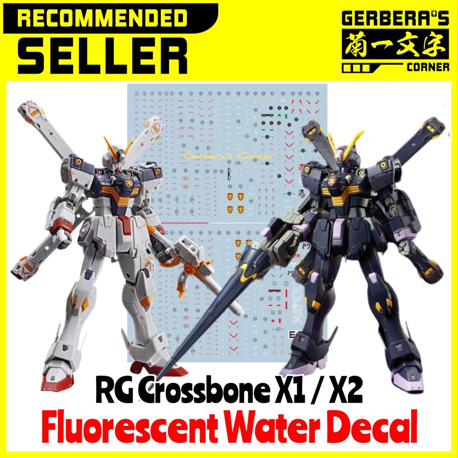 Fluorescent Water Decal RG Crossbone X1 Crossbone X2 Evolution Studio