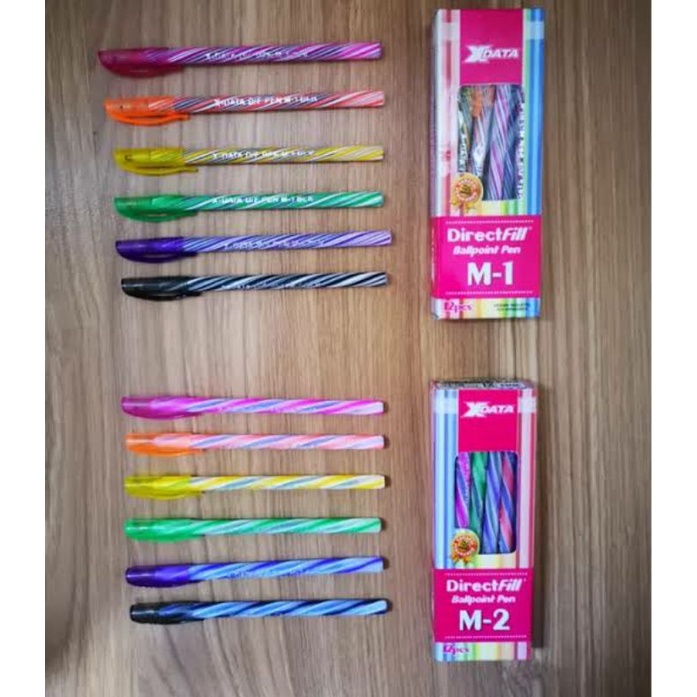 

BOLPOIN/PEN/PULPEN MURAH X-DATA M1 / M2 12PACK (12CS) HITAM