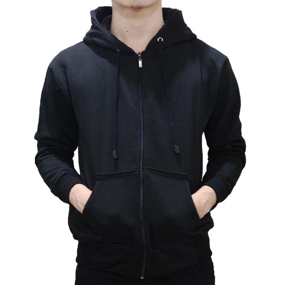 JAKET CEWEK PROMO Jaket Polos Sweater Hoodie Zipper Polos Putih Unisex Pria Wanita