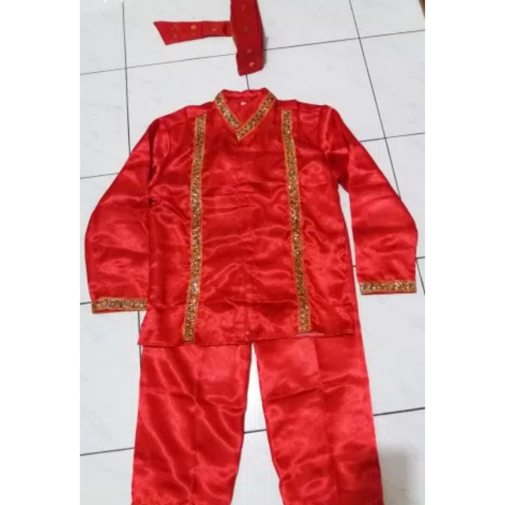 Baju adat makasar cowok size L dan XL