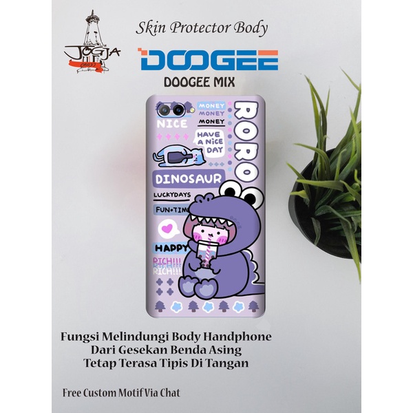 Dapat 2pcs Garskin HP Doogee MIX Motif anime 2 - Free custom Motif