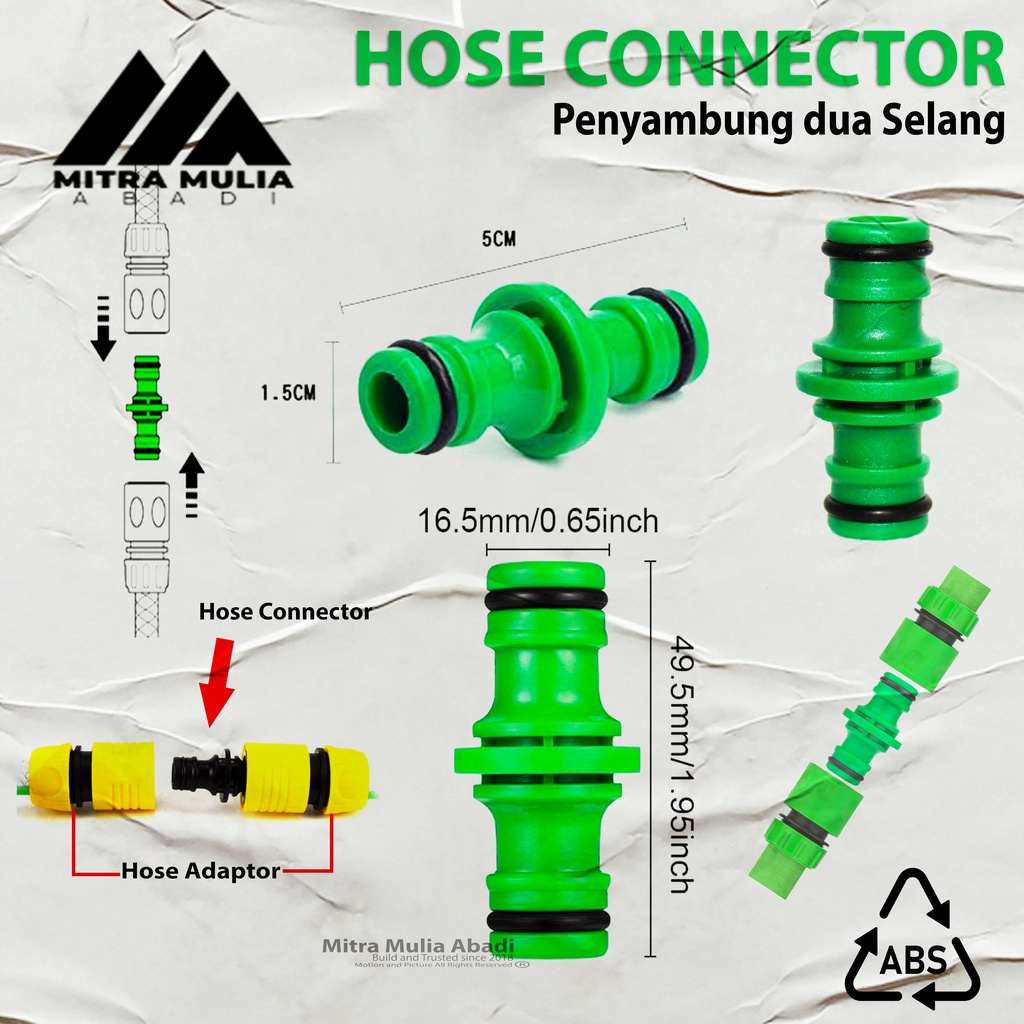 Sambungan Selang Kran Air 1/2 Inch - 5/8 Inch I Konektor Selang