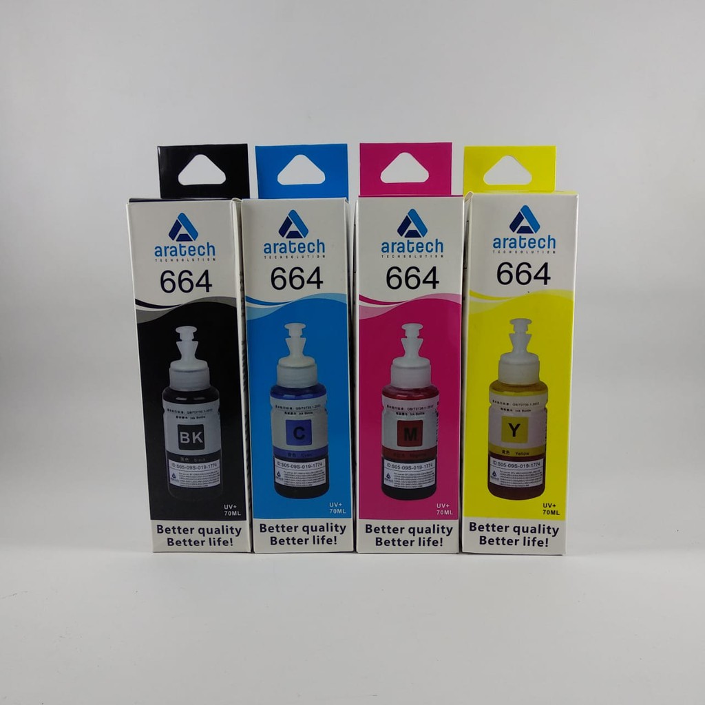 ARATECH INK EPSON T664 B,C,M,Y