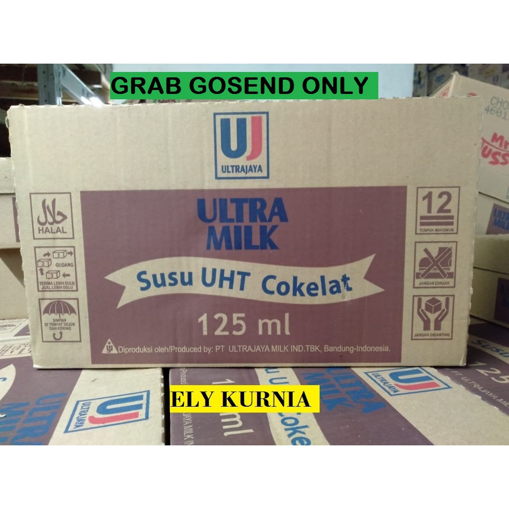 

SUSU ULTRA MILK 125 ML COKLAT STROBERI ISI 40 PCS / SUSU UHT