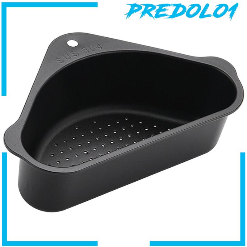 [PREDOLO1] Stainless Steel Sink Drainage Basket with Suction Cup Corner Sink Strainer