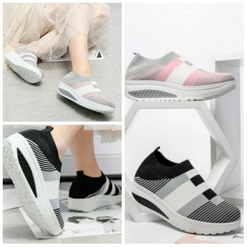 Sepatu Sneakers Wanita Sepatu Sneakers Wanita Murah  Import Tanpa Tali