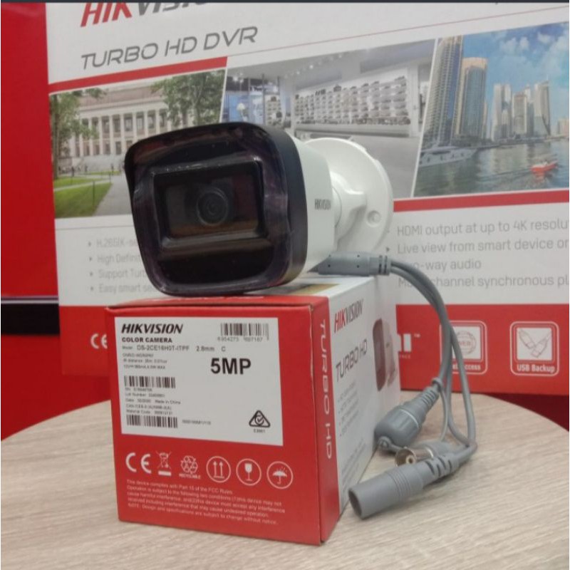 PAKET CCTV HIKVISION 5MP 8 CHANNEL 8 CAMERA KOMPLIT + HARDDISK 4 TERRA