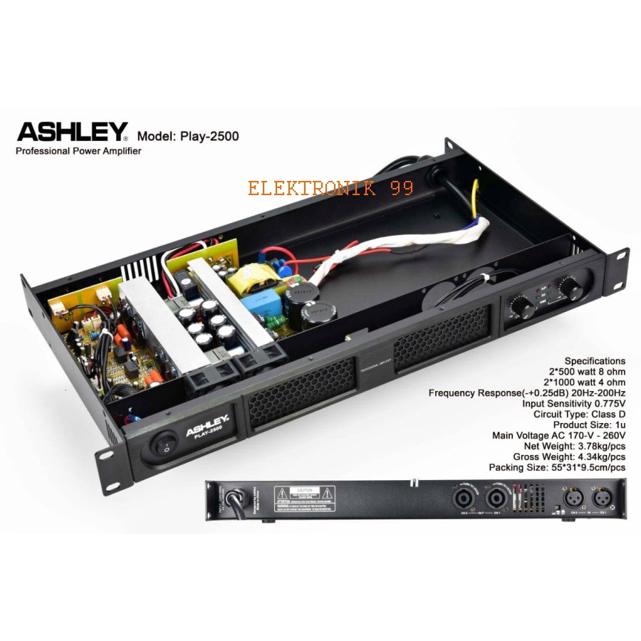 power ashley play2500 play 2500 original