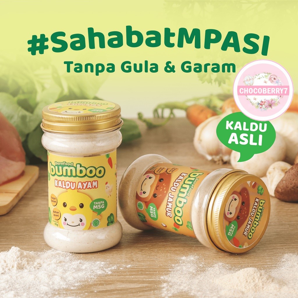 BUMBOO Kaldu Anak MPASI No MSG Tanpa Gula &amp; Garam Kaldu Ayam Jamur Sapi