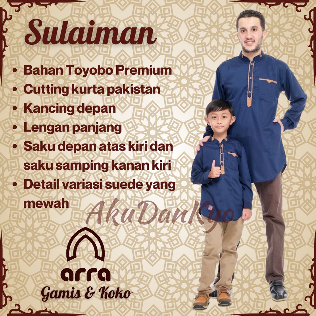 Baju Koko Kurta Pakistan Lengan Panjang Arra Sulaiman Kokoh Muslim Baju Koko Couple