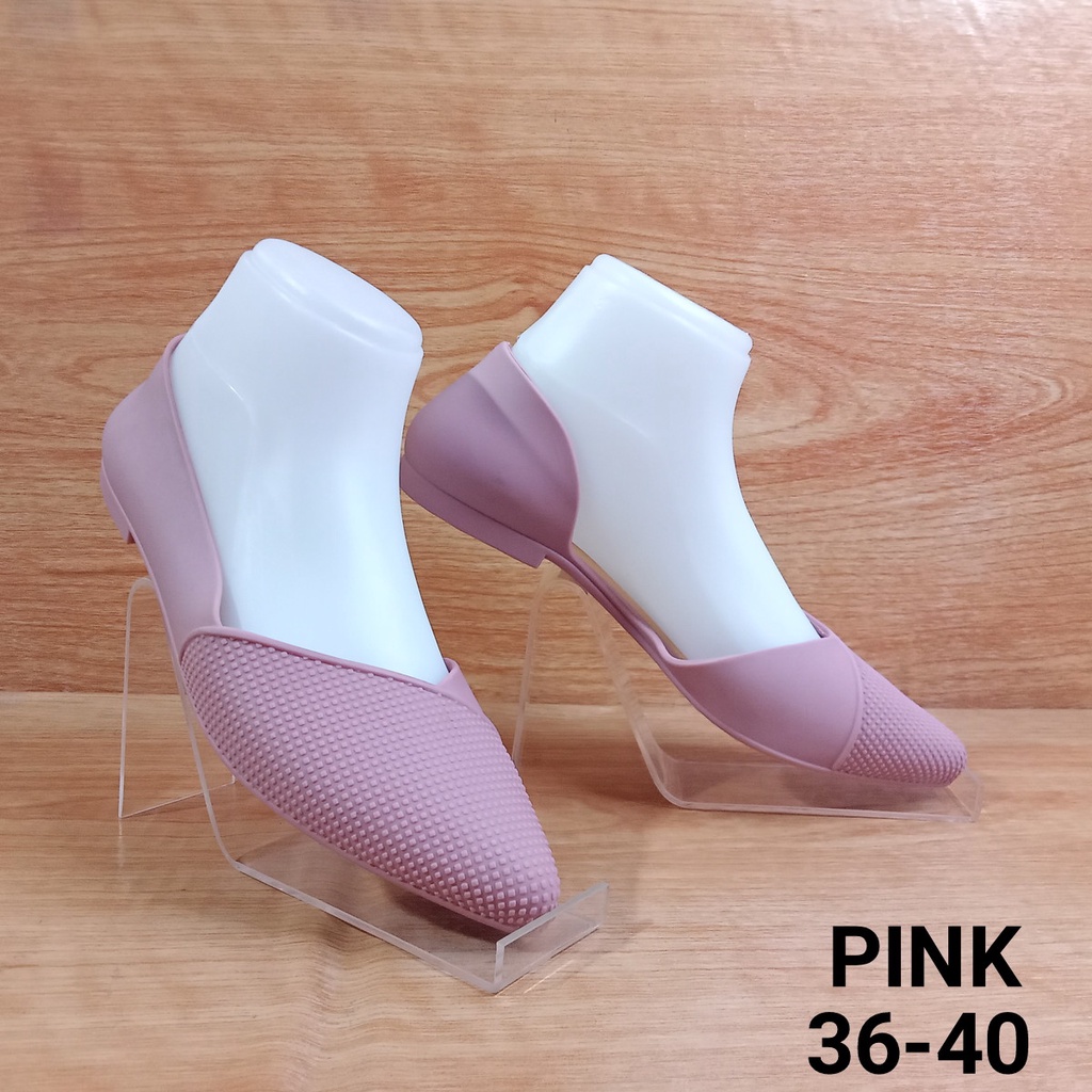 (COD) Sepatu Flatshoes Wanita Korea Jelly Karet Porto PAX