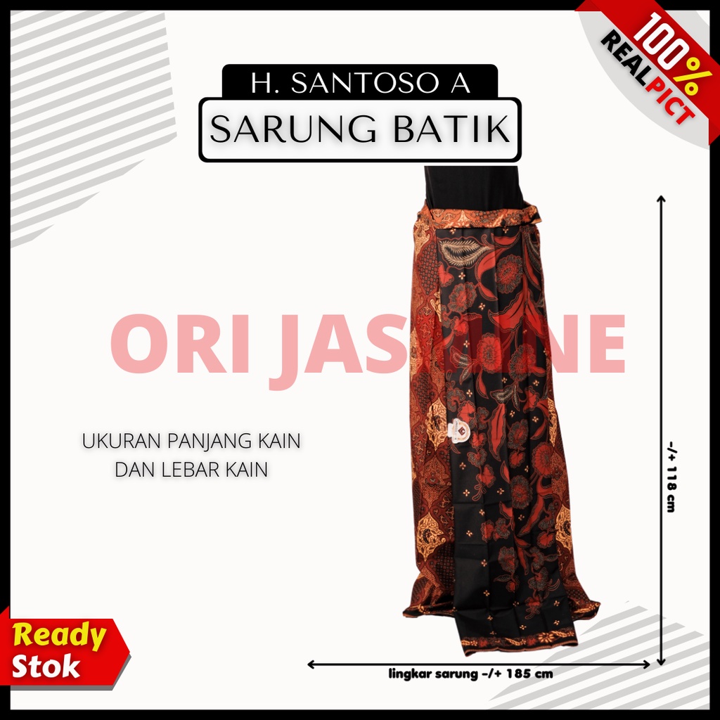 Kain Sarung batik wanita  katun solo murah premium jarik melahirkan batik katun halus SANTOSO A