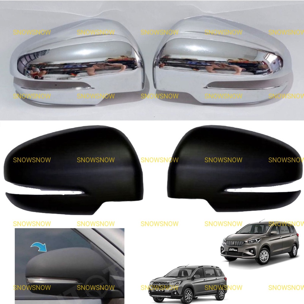 Cover Spion All New Ertiga XL7 2018 2021 2022 UP Hitam Chrome