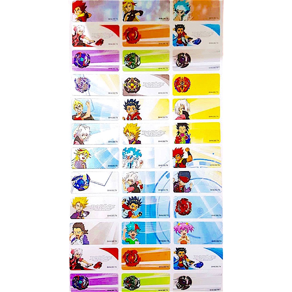 

Label Nama Anti Air Sticker Waterproof Premium Beyblade
