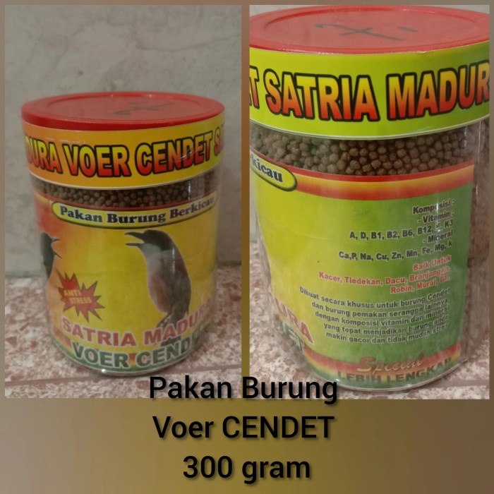 Pakan Burung CENDET VOER SATRIA MADURA berkualitas Murah