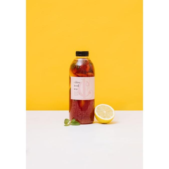 

1L Iced Tea Hibiscus Lemon Mint - No Artificial Flavor/Syrup -1 Liter