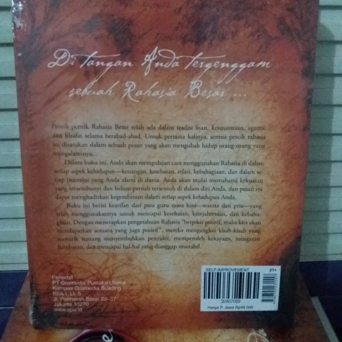 Jual Kesuksesan Buku Original Buku The Secret Rahasia By Rhonda Byrne Buku Kesuksesan