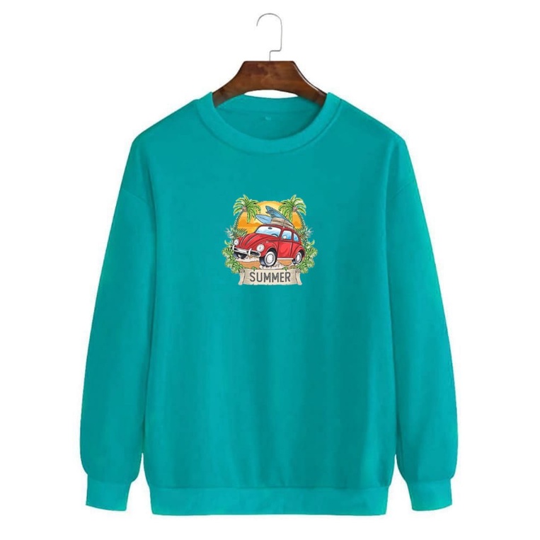 Noveli wear - Sweatshirt roughneck | sweater crewneck basic unisex distro pantai berkualitas sablon digital 028