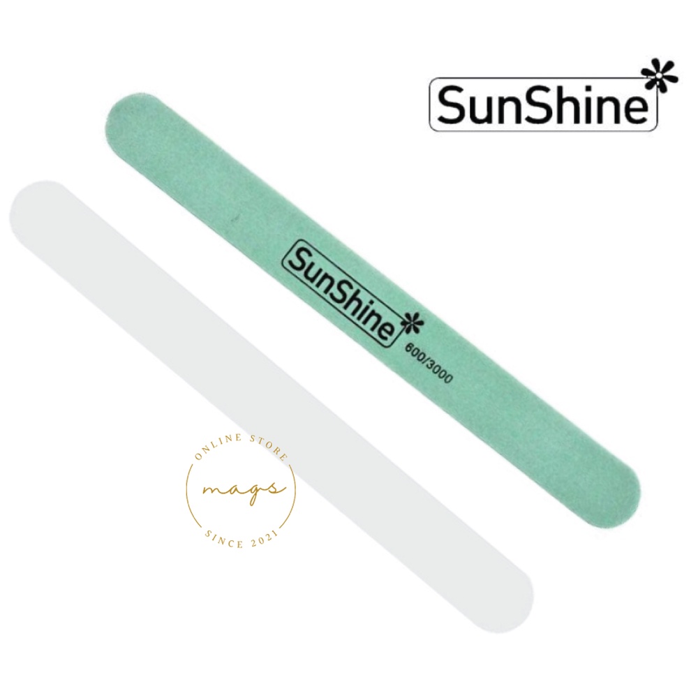 Pengkilap Kuku Nail Shiner Shining Buffer Kilap Nailart Art Sunshine 600/3000 File Amplas Manicure