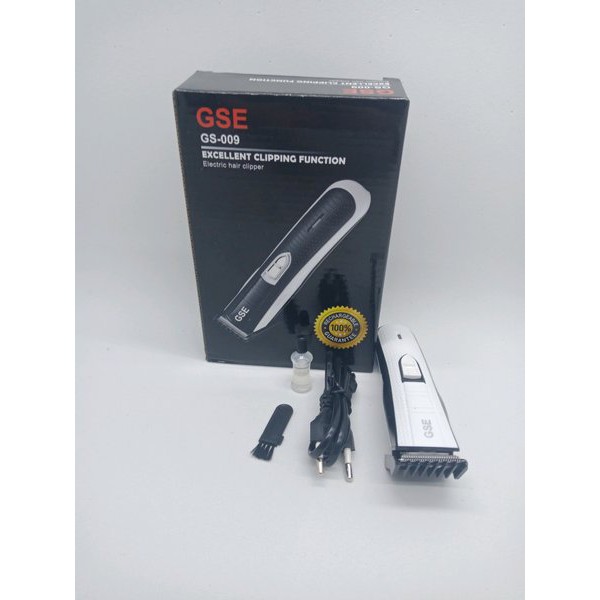 Alat Mesin Cukur Pangkas Potong Rambut Charger Portable Salon Hair Clipper GSE 009 Original Murah