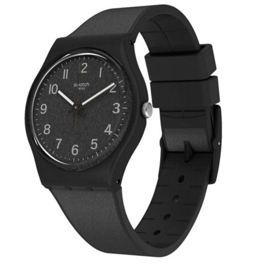 JAM TANGAN PRIA/WANITA SWATCH GB326 BLACK ORIGINAL GARANSI RESMI 2TAHUN
