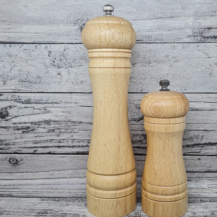 wooden pepper mill grinder / tempat garam lada