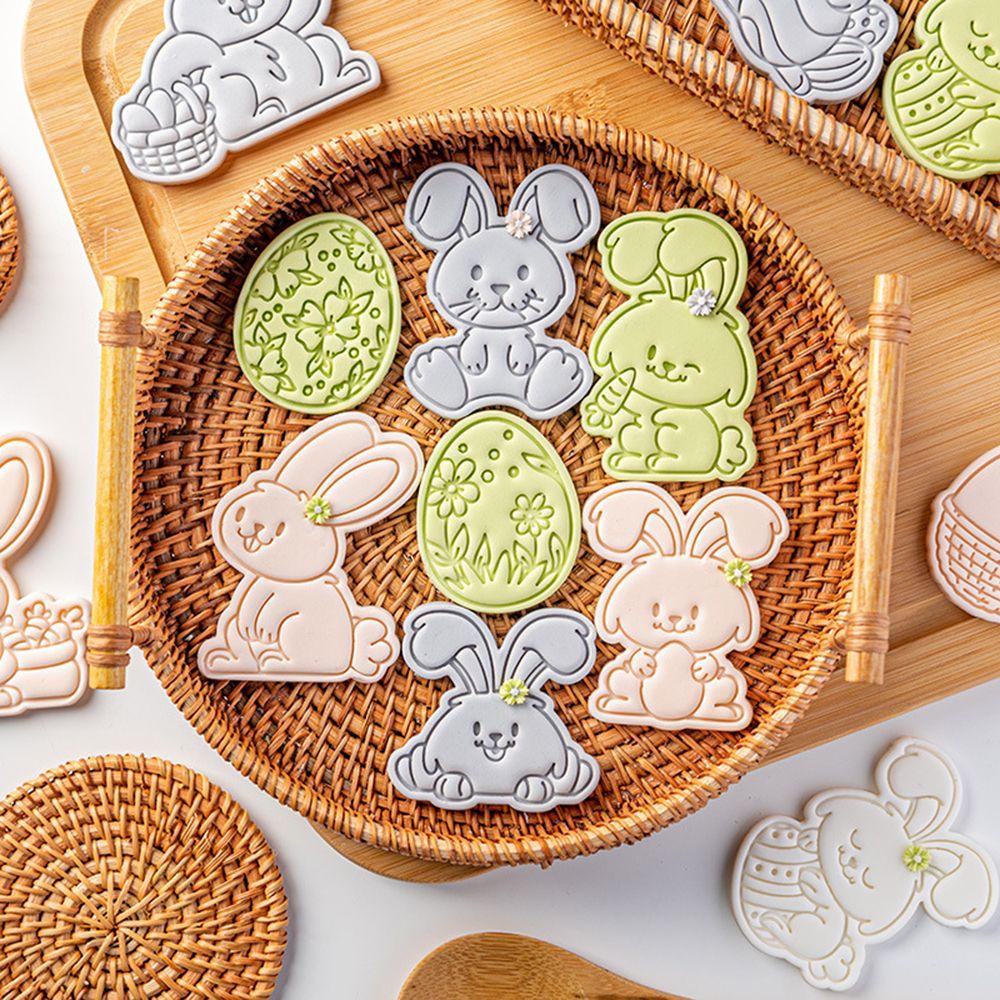 Solighter Cetakan Paskah DIY Pesta Paskah Cookie Fondant Happy Easter Biscuit Cutting Mold