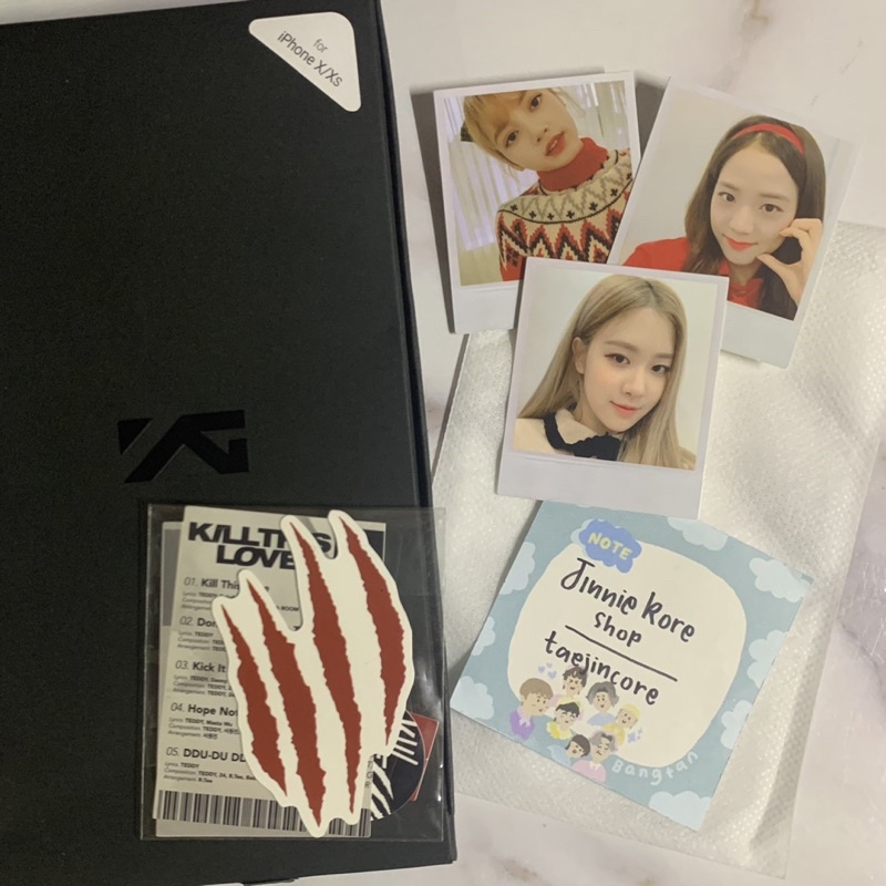 BLACKPINK KILL THIS LOVE OFFICIAL THEMED MERCH CUSTOM PHONECASE STICKER PHOTOCARD POLAROID LISA JISO