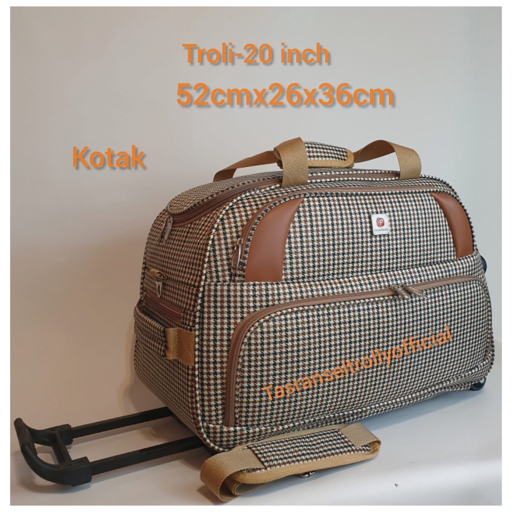 Tas Pakaian Troli Polo Interclub 52cmx26x36cm ukuran medium original