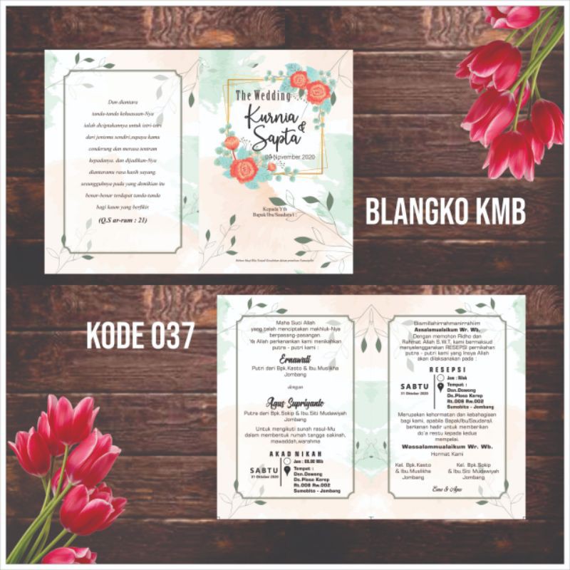 Blanko undangan KMB 037