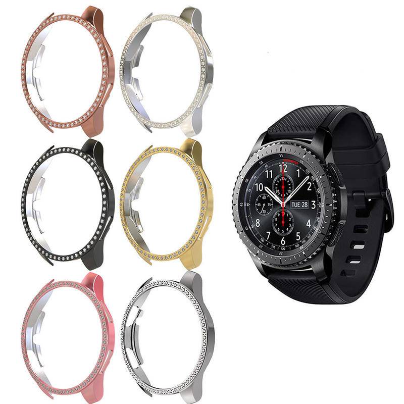 Case Cover Kristal Berlian Imitasi Bumper Untuk Samsung Galaxy Watch 3 4 Classic 40mm 41mm 42mm 44mm 45mm 46mm Samsung Galaxy Active 2 40mm 44mm Gear S3