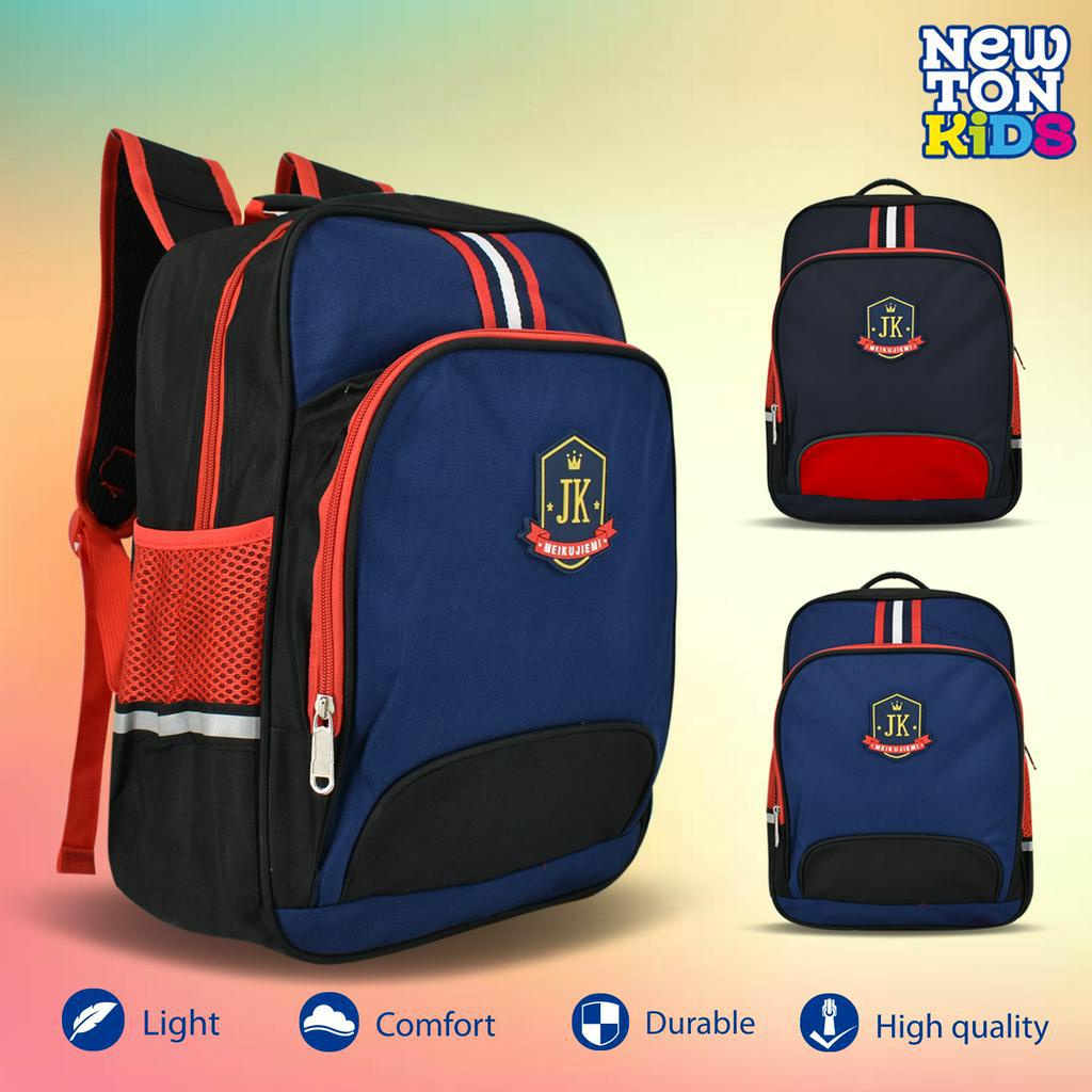 Newtonkids-Tas Ransel Sekolah Anak SD Garis Terbaru/Tas Anak SD/Tas Sekolah Import Terbaru/Tas Fashion Anak/Ransel Anak Terkini