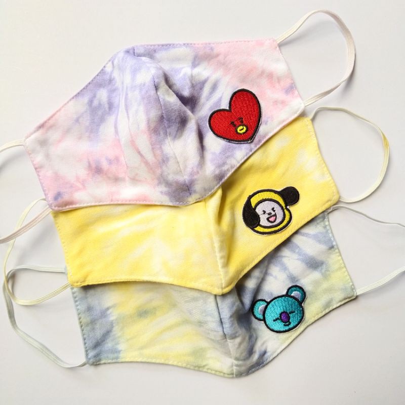 MASKER TIE DYE BTS BT21