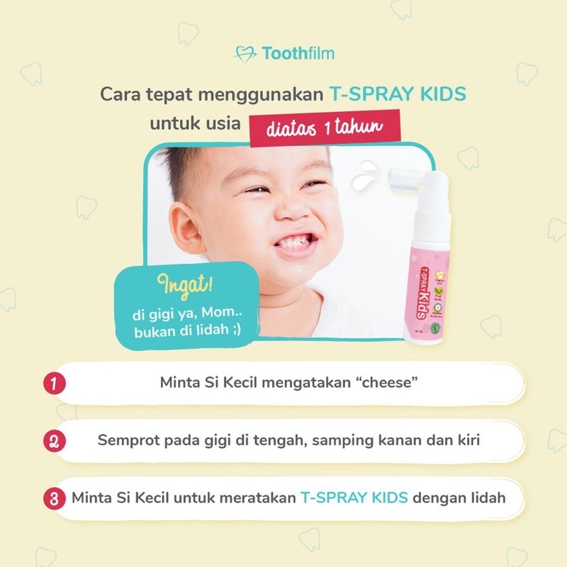 T Spray Baby Kids Mouth Spray Tspray toothfilm T-spray kids mouth spray