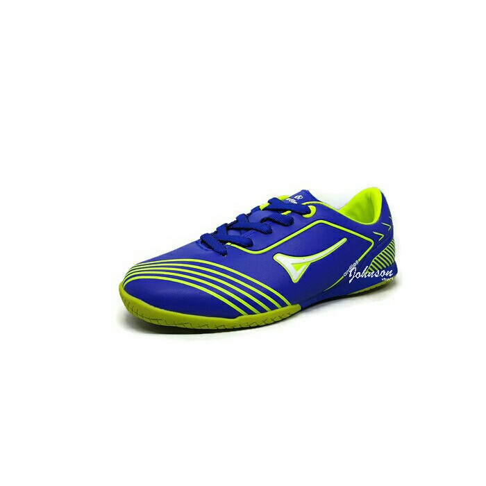 [ Johnson Shoes ] Sepatu Futsal Anak ARDILES - FIREFLY Biru Royal / Hijau Citron ORIGINAL